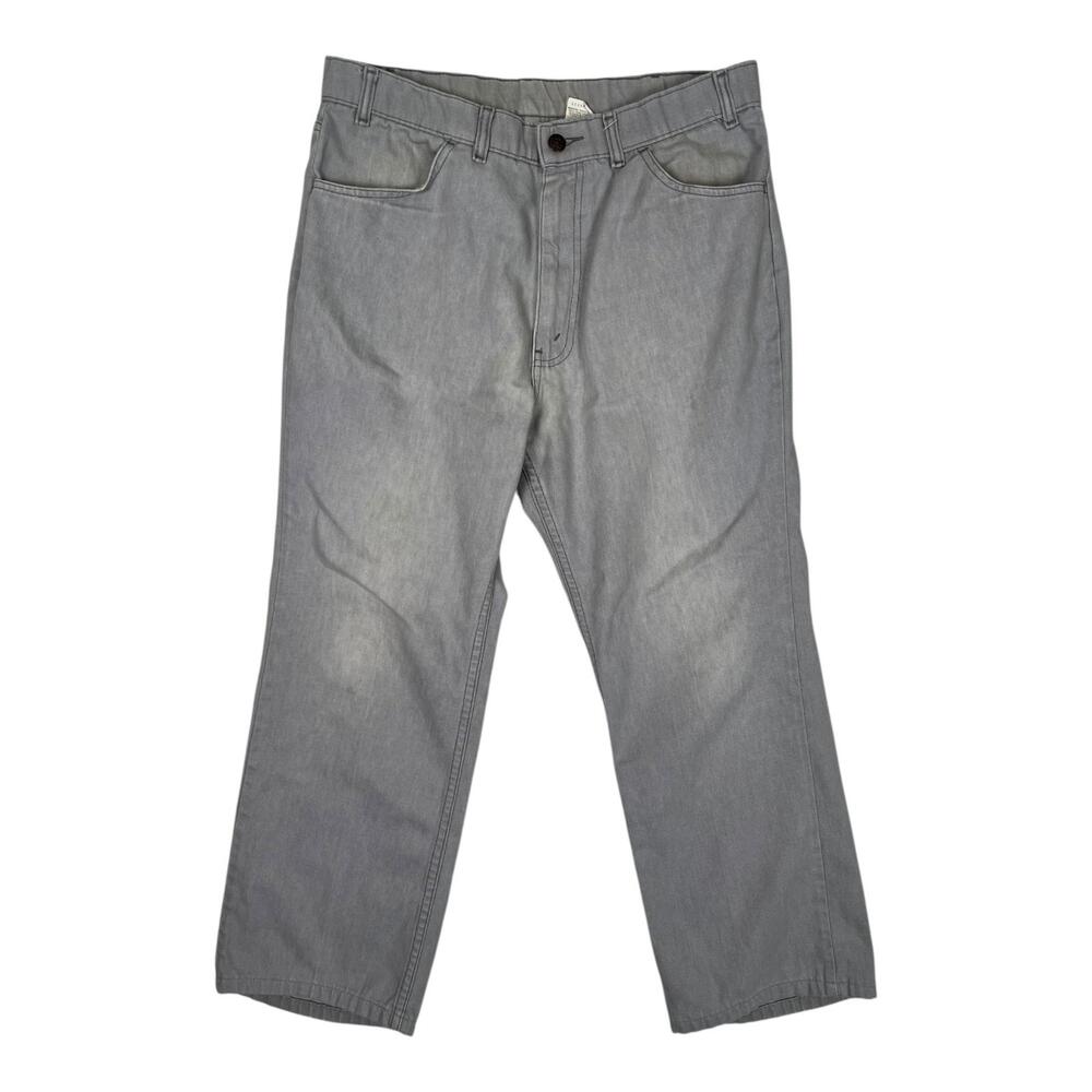 Vintage Levi's With A Skosh More Room Jeans Mens 32x28 Gray Straight Fit Denim